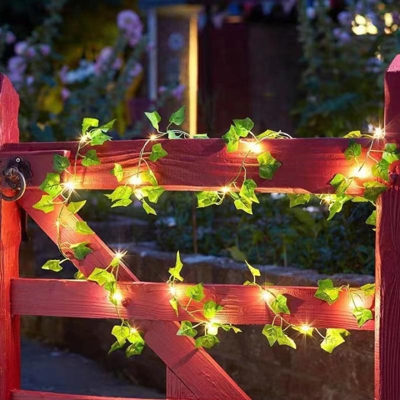 Solar LED Ivy Fairy String Lights Waterproof Outdoor Garden Wedding Party Decoration 7M to 17M