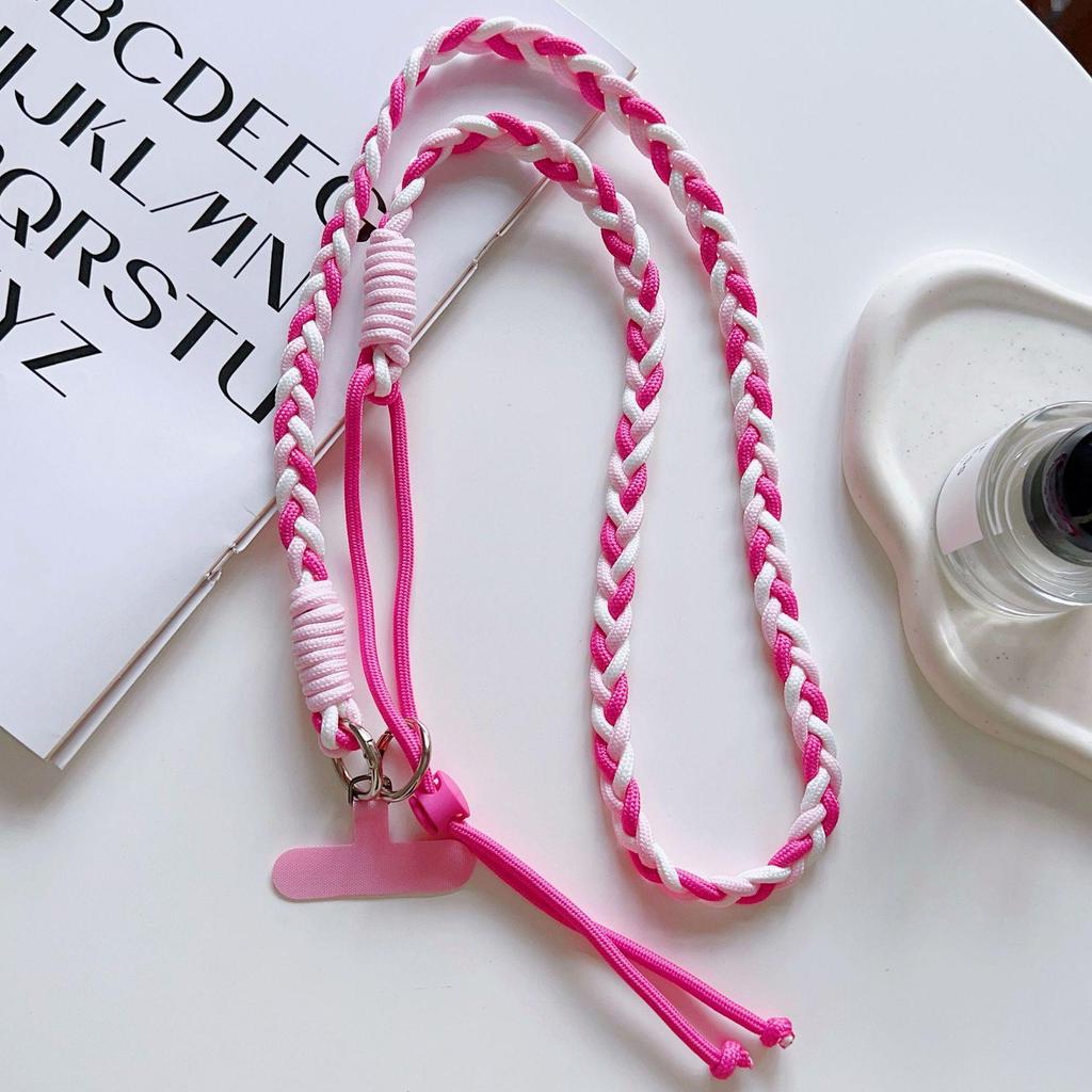 Регулируемый разноцветный плетеный ремешок-кроссбоди с узлом для телефона или бутылки с водой