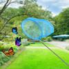 Retractable Fishing Net Kids Outdoor Insect Butterfly Dragonfly Net Stainless Steel Collapsible Foldable Nylon Landing Dip Nets