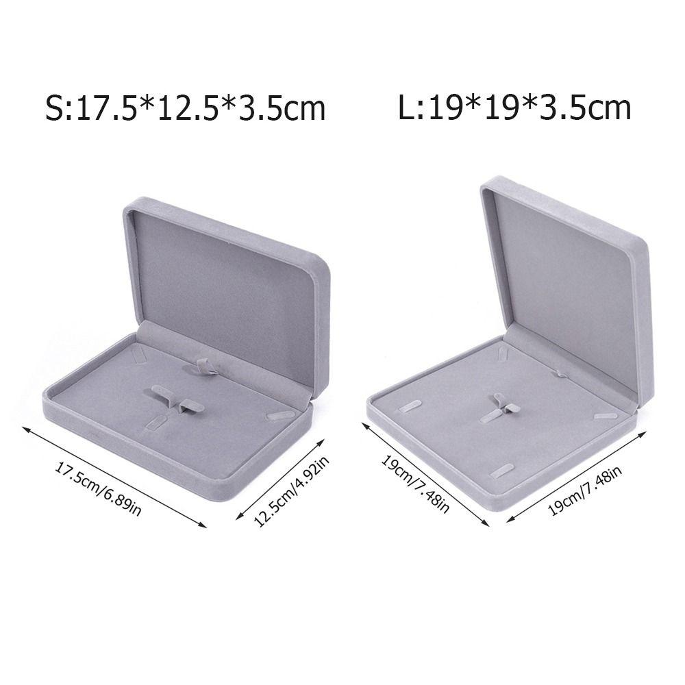 Portable Jewelry Display Case Velvet Ring Earring Necklace Holder Jewelry Packaging