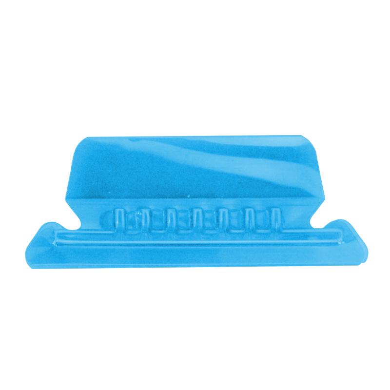A4 Transparent Plastic Hanging File Folder with Clip Fastener