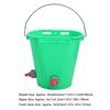 HL MP69 Plastic Multiple Nipples 8L High Capacity Lamb Milk Feed Bucket for Cattle Sheep Livestock(Single Nipple )