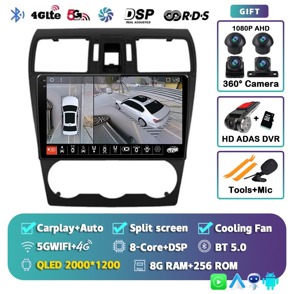 Android 14 Carplay Автомагнитола для Subaru Forester XV WRX 2012 2013 2014 2015 2018 Мультимедийный проигрыватель GPS Стерео DSP WiFi+4G
