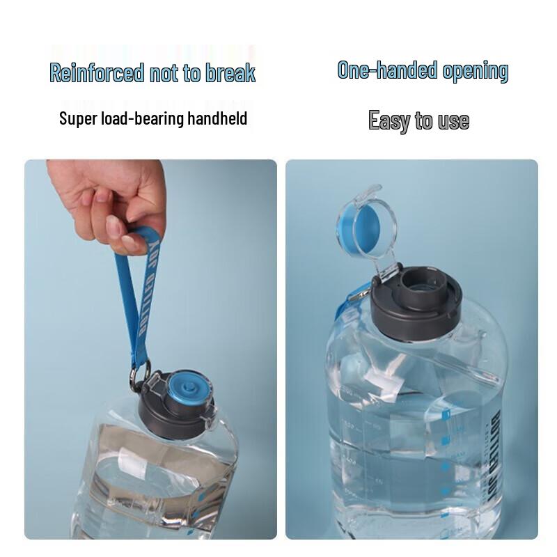 BOTTLED JOY 2.5L Tritan Large Capacity Water Bottle with Strap