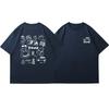 Japan And South Korea Simple Camping Wind Printed T Shirt Summer New Cotton Breathable Sports Casual T Shirt