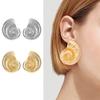 Sparkling Conch Earrings Alloy Novelty Ethnic Style Ear Studs Women Jewelry Accessories for Holiday Party