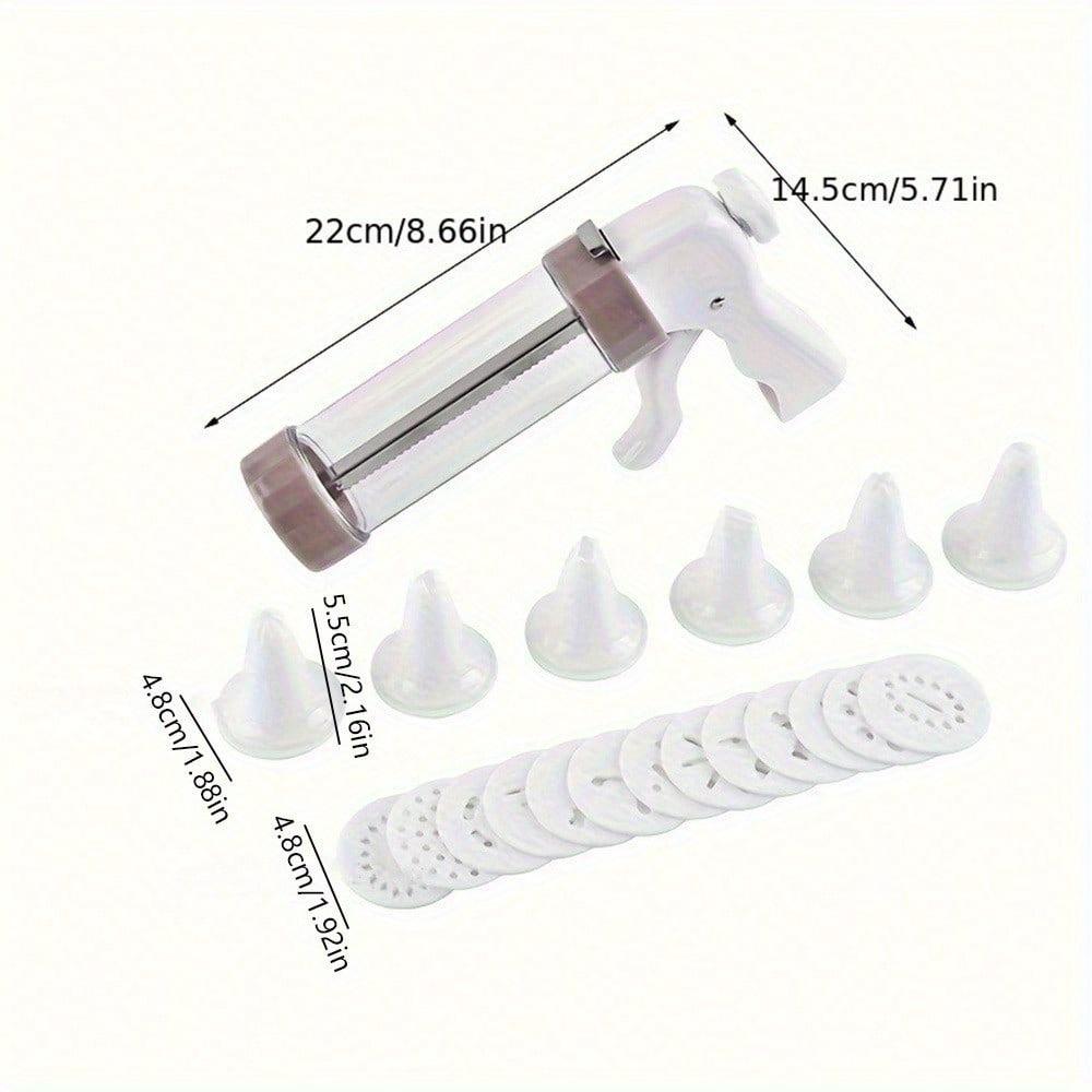 Набор из 20 предметов для украшения тортов с насадками из нержавеющей стали - Универсальный инструмент для выпечки печенья, бисквитов и пирожных