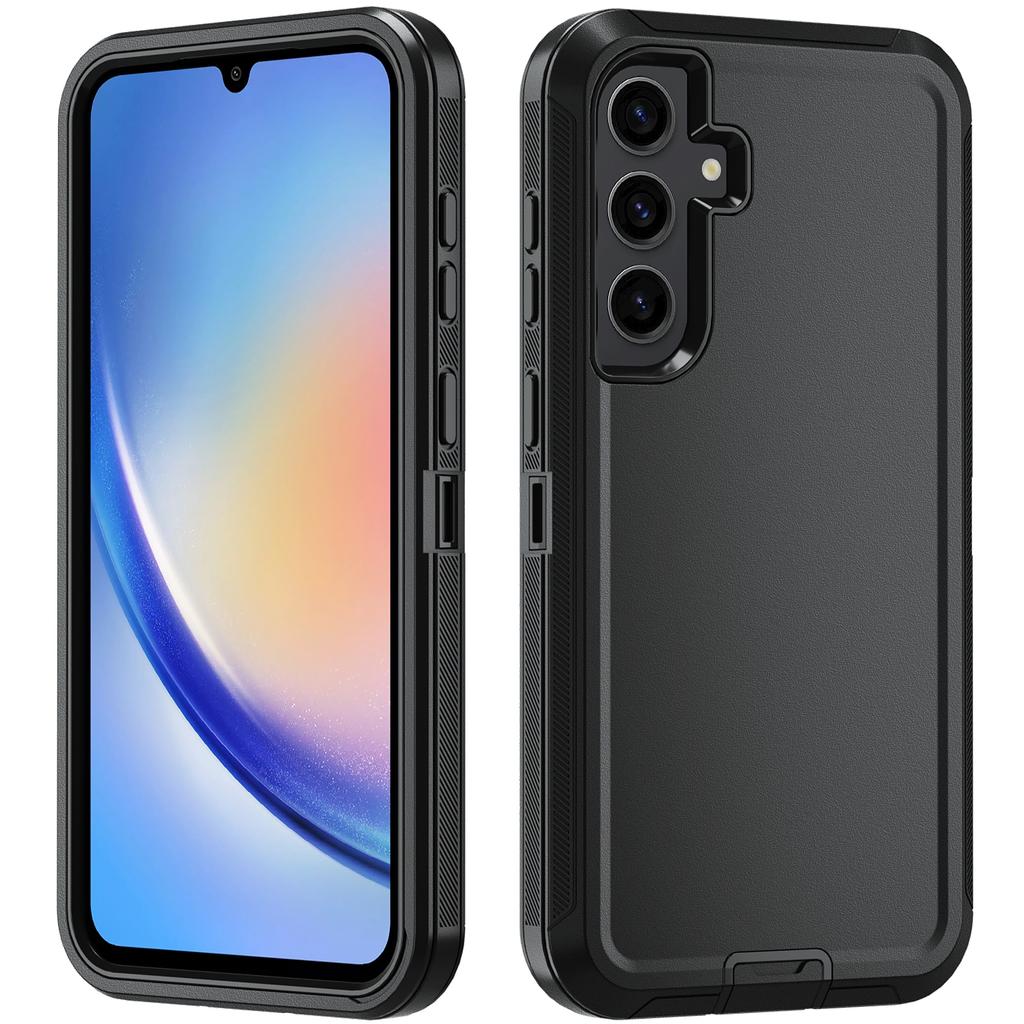 Heavy Duty Armor Defender Case for Samsung Galaxy A57/37/27/17/07 A56/36/26/16/06/55/35 Support Wireless Charge Ott Box Cover
