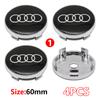 4Pcs 56mm Wheel Rim Hubcap Identity Overlay For Audi RS  B8 B9  S A3 8V A4A6 C7 C6 A5 Q3 Q5 Q7 A1 Motorsport Tuning Accessory