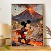 Disney 5D diamond painting set DIY handmade diamond painting art production lava volcano Mickey escape decorative painting