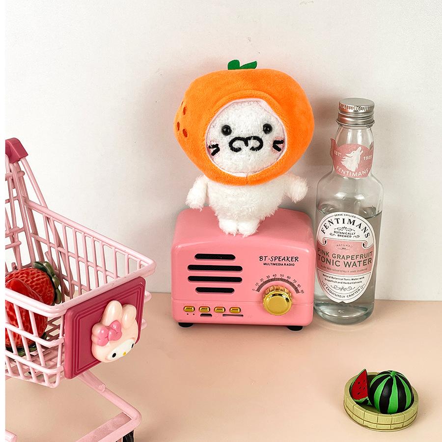 Fun Fruit Animal Pendant Drag Doll Plush Toy Bag Hanging Ornament Doll New Product Grab Doll