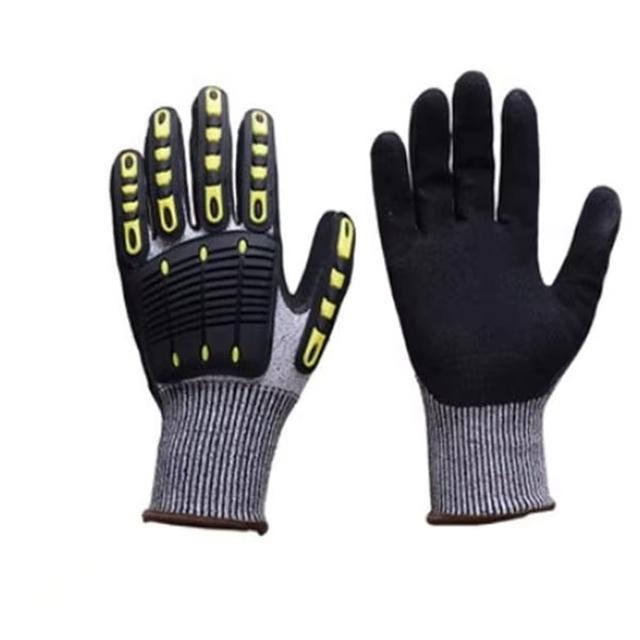 TPR Gloves Level 5 Cut Resistant Safety Anti-slip Impact Resistant Work Durable Breathable