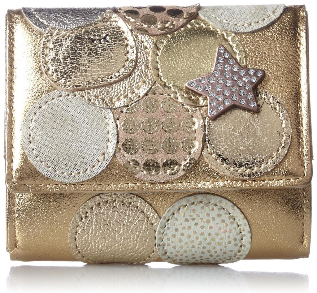 Мини-кошелек Tsumori Chisato, новый дизайн «Мульти-точки», женский, золотой