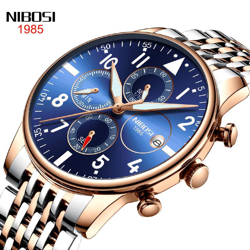 Fashion Watch Men'S Business Fashion Men'S Watch, Waterproof Multifunctional Quartz Watch