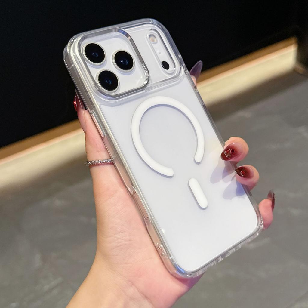 Прозрачный магнитный чехол для телефона iPhone17Air Apple 17ProMax Полная защита чехол для телефона