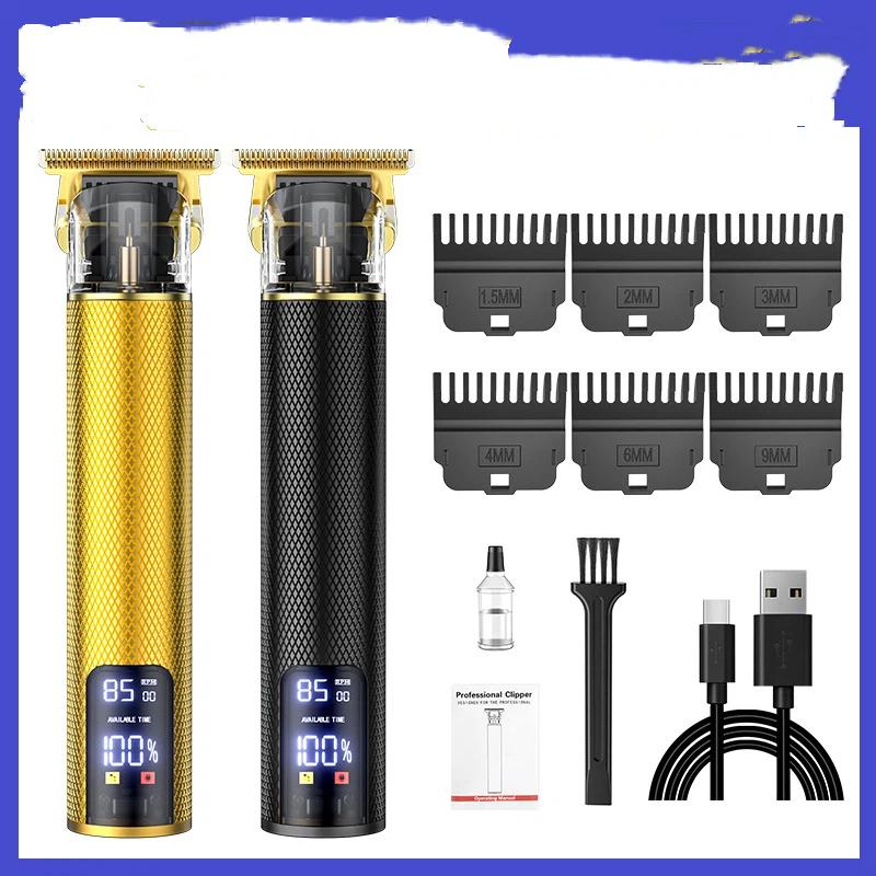 New hair clipper electric clipper multifunctional household charging oil tip clipper professional carving oil tip push electric hair clipper