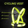 Reflective Safety Vests Lightweight Adjustable Elastic Vest Jacket Reflective Strips For Traffic Control Running Cycling