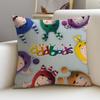 Fun CCartoon OddbodsS Cushion Cover Breathable and skinfriendly linen pillowcase square removable and washable cushion