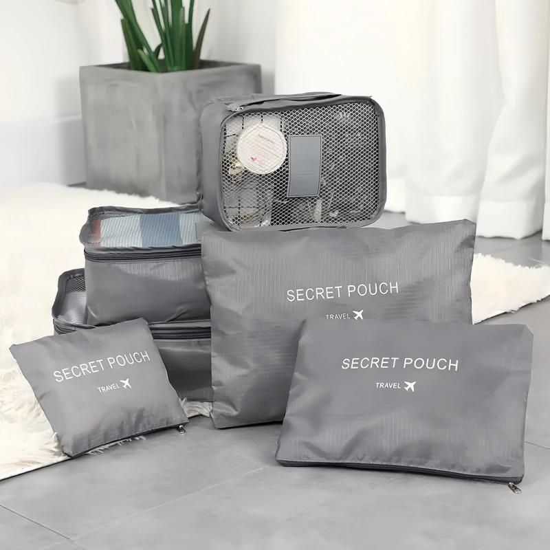 6-piece Large Size Travel Organizer Portable Suitcase Organizer Clothes Shoes Makeup Bag Luggage Organizer Travel Storage Bag