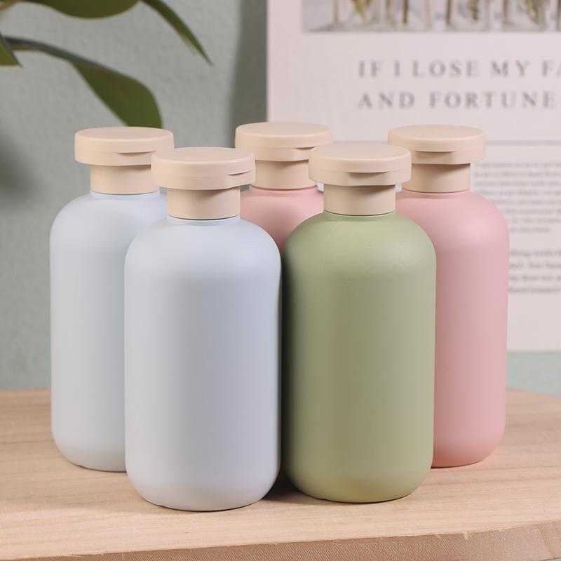 2 шт. 100/200 мл Синий Зеленый Розовый Пустой Пластиковый Флакон с Дозатором для Лосьона Шампуня Флакон с Крышкой Флип Косметические Контейнеры Многоразовые Флаконы