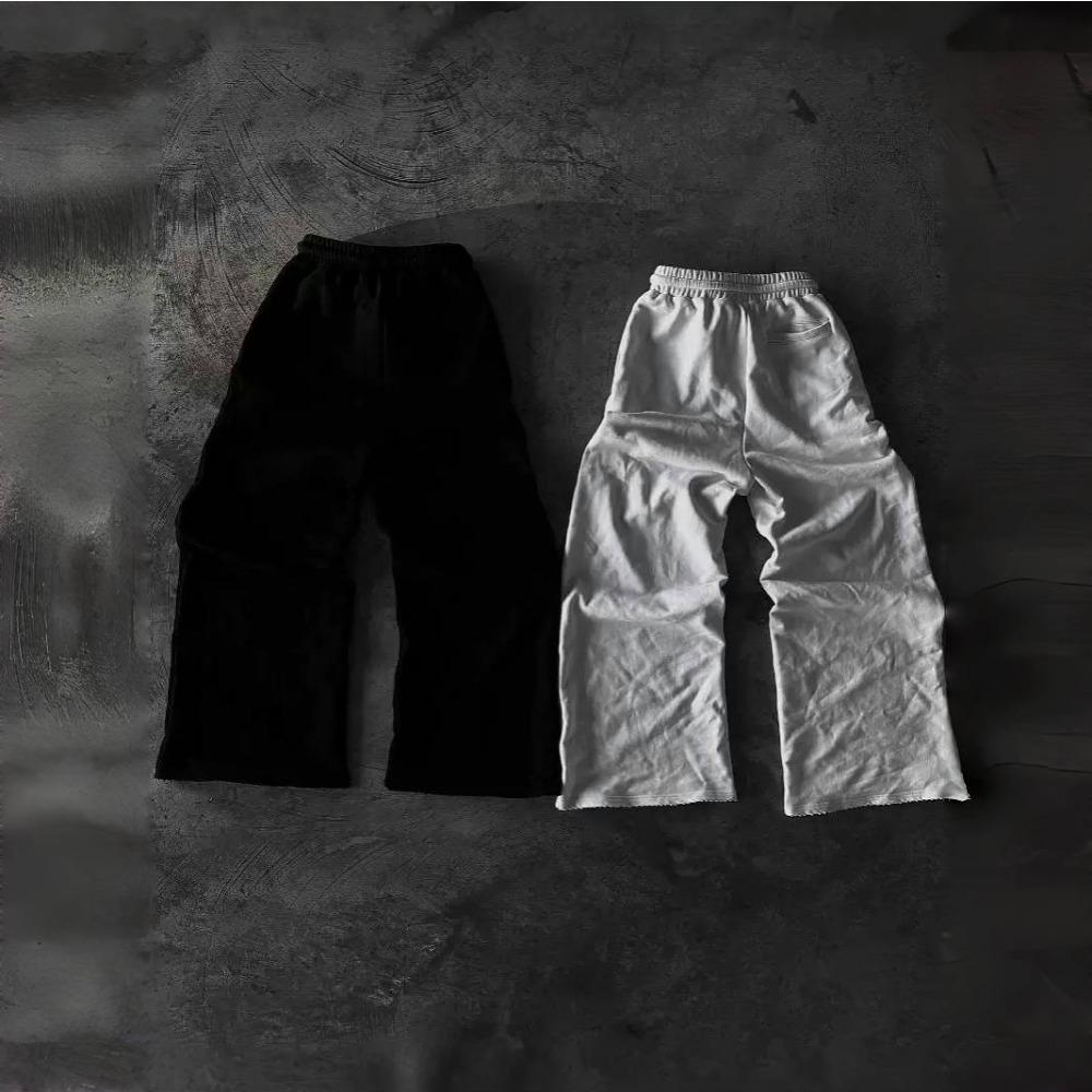 ZYLLO Y2K Новые уличные спортивные штаны Мужские Женские Джоггеры Харадзюку Хип-хоп Графика с буквами Вышивка Штаны оверсайз Готические Повседневные брюки