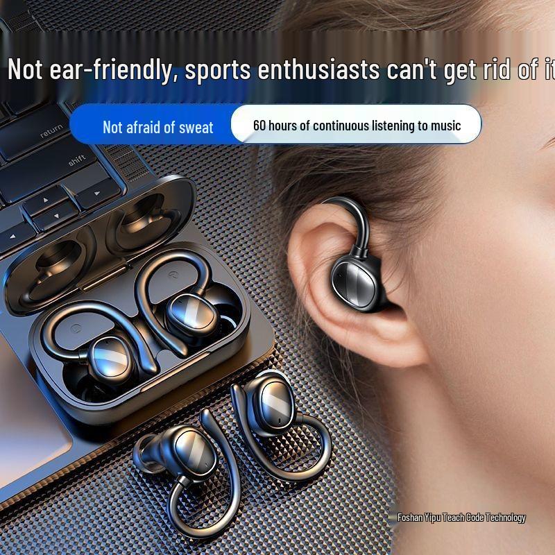 2025 Беспроводные Bluetooth-наушники для спорта, накладные и внутриканальные: Высокое качество звука, Унисекс, Длительное время работы от аккумулятора