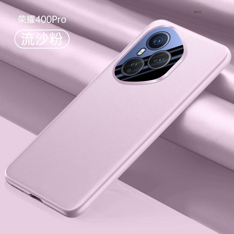 Применимо к чехлу для мобильного телефона Honor 400Pro, объектив полностью закрыт, honor400, защита от падения, интернет-знаменитость, бизнес, ультратонкий, мужской и женский, кожаный c