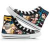 Demon Slayer Print Canvas Shoes Fashion Anime Student Men Women Unisex Casual Shoe Lovers Couples Shoes