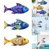 3 Pcs Wooden Fish Wall Art? Beach Nautical Coastal Theme Fish Wall Sculpture Rustic Lake House Hanging Decor for Linving Room Bedroom Home Decoration