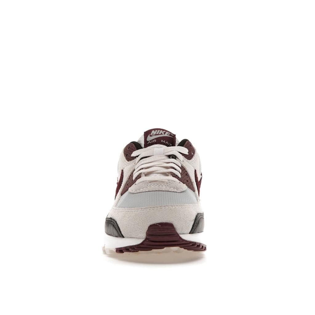 Nike Кроссовки Air Max 90 Burgundy Crush Мужские Серый Волк-Серый Фантом DQ4071-004