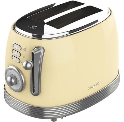 Тостер Cecotec 03210 Toast & Taste Vintage 800 gelb