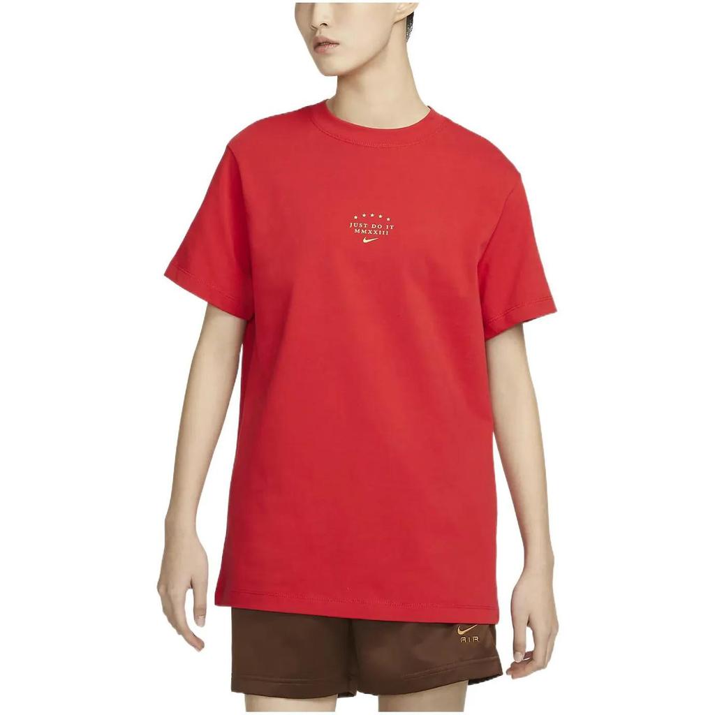 Nike Sportswear Women's Heavyweight Short-Sleeve T-Shirt Red (Unisex) T-Shirts DX7941 657