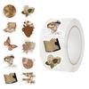 500 Sheets/roll Roll Tape Retro Fragments Handbook Material Decorative Envelope Seal Stickers