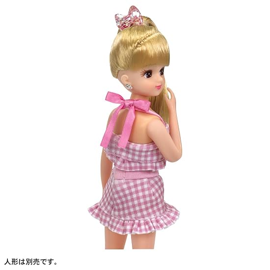 Takara Tomy Licca-chan Dress LW-16 Swimsuit & Resort Dress Set, Dress-up Play, Pretend Play Toy, Age