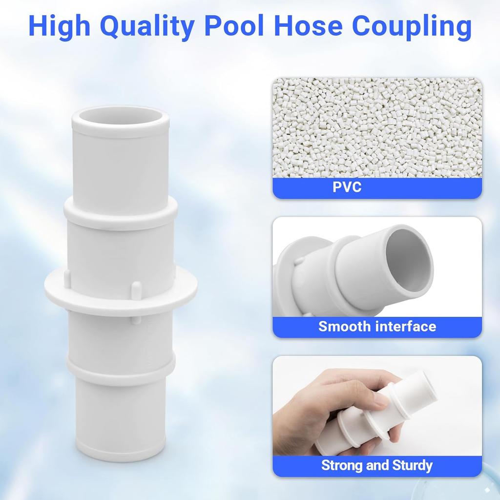 Pool Hose Coupling Pool Equipment Easy To Install Pool Hose Adapter Hose Fittings Pool Hose Connection for Swimming Pool