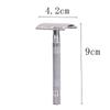 Double Edge Classic Men's Shaving Razor Portable Manual Beard Shaver for Outdoor Camping Grooming Use