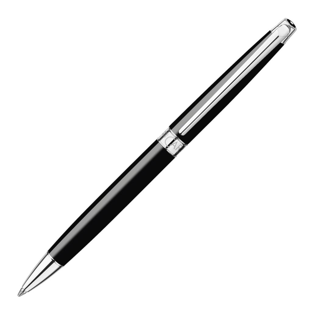 Caran Ballpoint Pen Leman Slim Ebony Black Regular Imported Product d'Ache Oil-based 4781-782