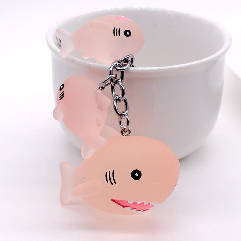 Cute Dolphin Whale Shape Keychain Key Chain Accessories Gift For Car Key Women Cartoon Ocean Animal Keyring Bag Pendant