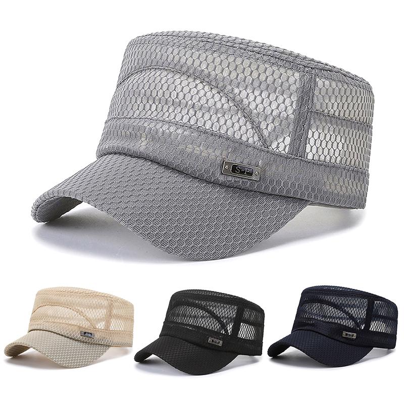 1 шт. плоские кепки для улицы, мужские защитные сетчатые женские летние кепки Snapback, дышащие военные кепки, быстросохнущие бейсболки, новые