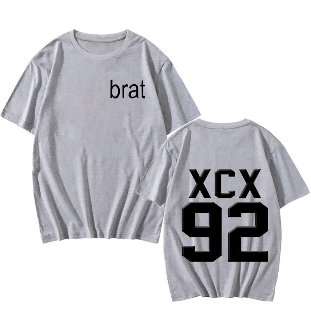 Женская футболка Charli XCX Brat с принтом Харадзюку, уличная, корейская, с коротким рукавом, летняя, хлопковая, панк-топы, удобная одежда