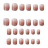 24Pcs/Set Glitter Powder Soft Nails Safe Wide Application Versatile Wearing Finished False Nails Stickers