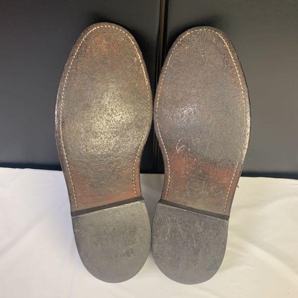 Винтажные туфли оксфорды с длинным крылом Dexter 80-х годов, США, размер 10.5D 28.0-28.5 см, красновато-коричневые(ИСПОЛЬЗОВАЛ)