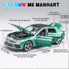 1/32 масштаб M8 Manhart из металла, литая под давлением модель автомобиля из сплава, игрушечный автомобиль для мальчиков, детский подарок, игрушки, автомобиль, коллекция для хобби