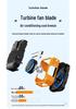 Portable Rechargeable Waist-Hanging Electric Fan: Large Capacity, Strong Wind, Outdoor Cooling