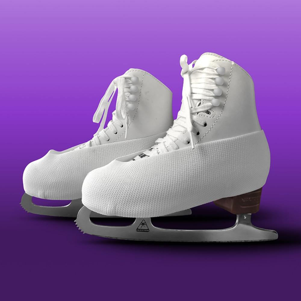 Stretch Fabric Figure Skating Boot Guards Soft Elastic Ice Skate Protective Covers Teens Training