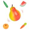 Детская деревянная кухня, игрушки для приготовления десертов, ролевые игры, Монтессори, фрукты, овощи, морепродукты, набор игрушек с имитацией еды для девочек