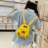 2024 новый холщовый рюкзак Douyin тот же родитель-ребенок милый маленький желтый утенок мультяшный рюкзак