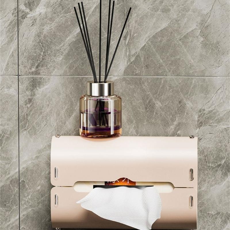 Практичный диспенсер для салфеток, органайзер для салфеток, настенный, на присосках, коробка для хранения влажных салфеток и бумаги, принадлежность для ванной комнаты