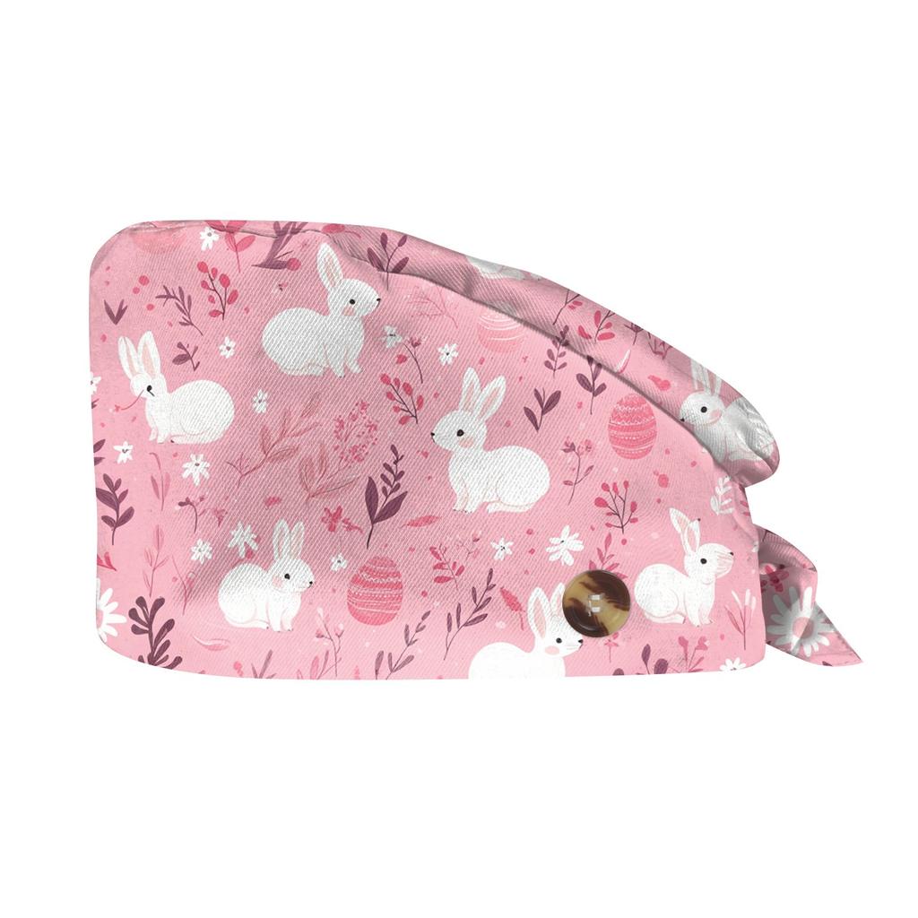 Fashion Easter Print Work Hat Casual Wash Hat Bag Cap