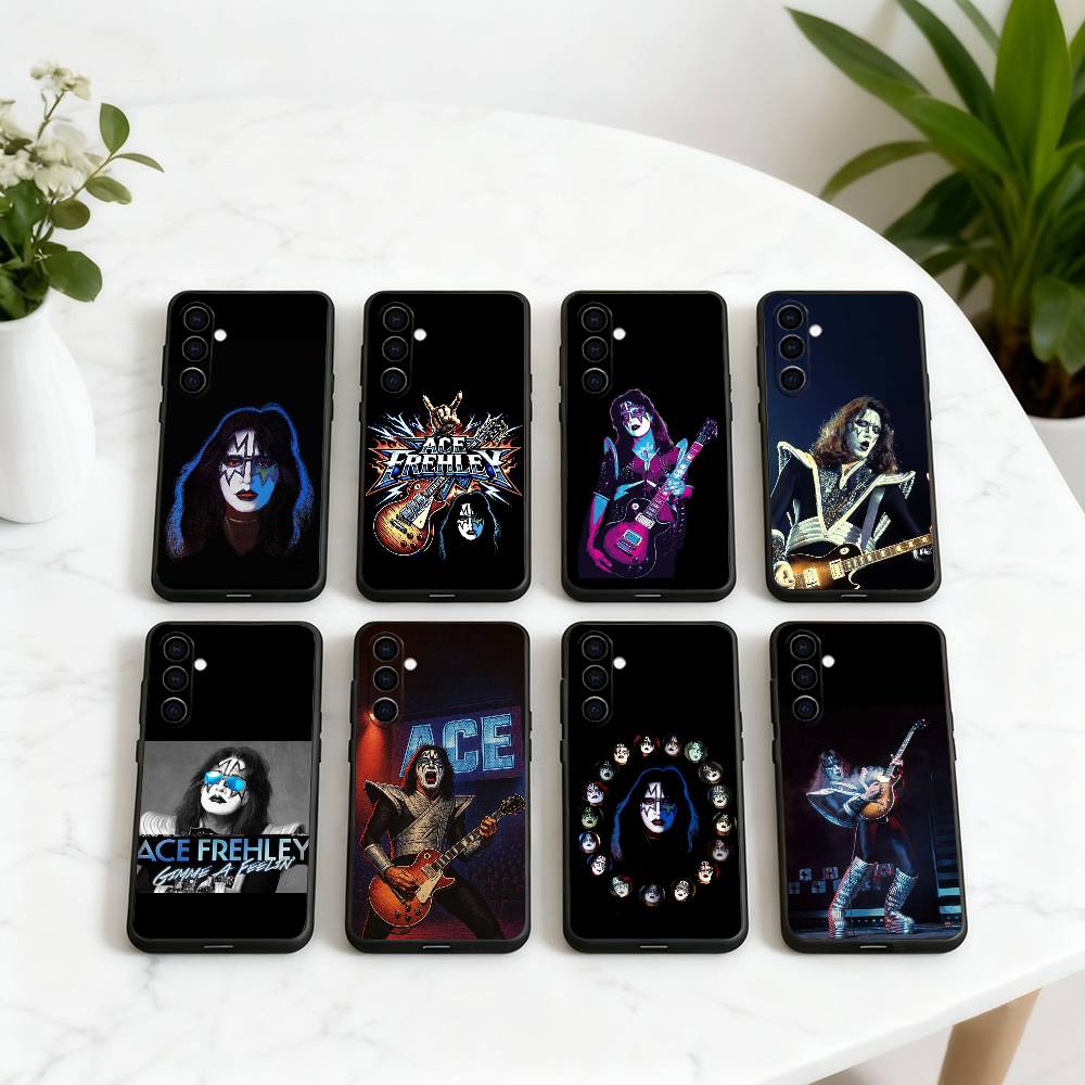 Чехол для телефона Singer A-Ace-S F-Frehley-AFES Черный Силиконовый Мягкий Для Samsung Galaxy A73,A72,A71,A70,A53,A52,A51